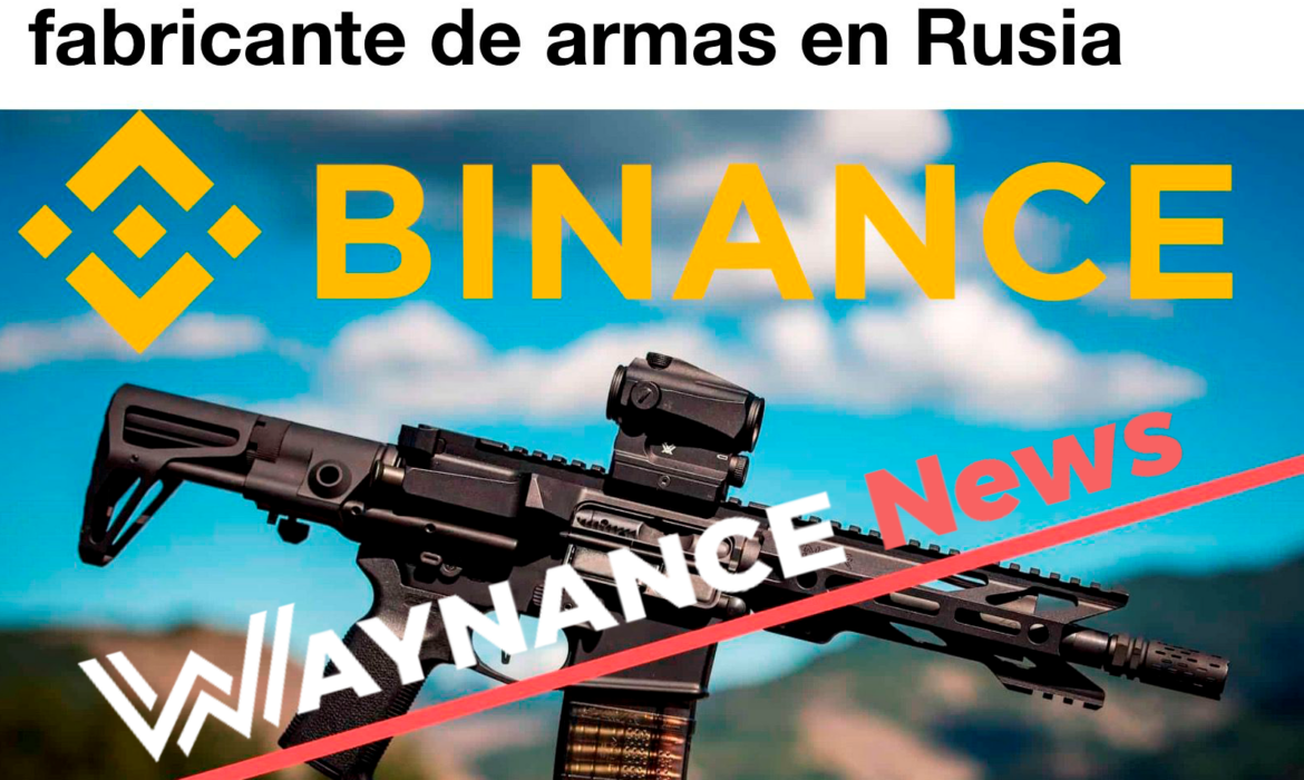 Binance bloquea la cuenta de un fabricante de armas en Rusia